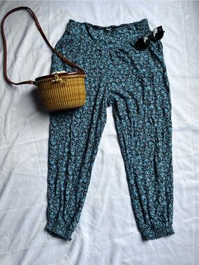 Aerie Boho Floral Beach Pants